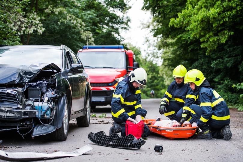 Detailed infographic of the car accident claim process